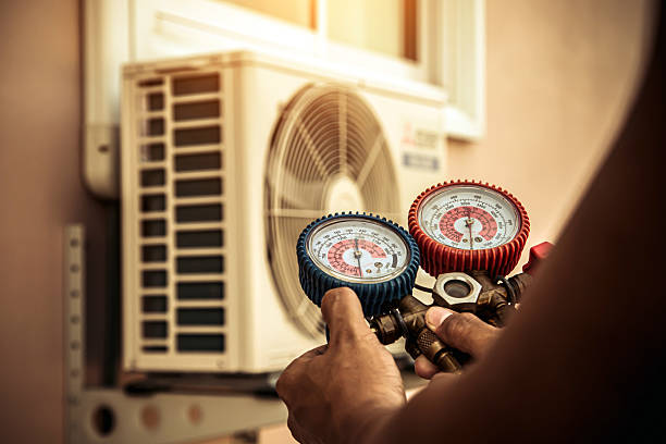 Professional Ductwork Repair technician working in Nebo, NC